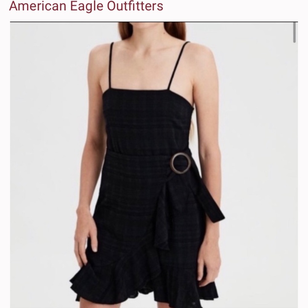American eagle dress with side buckle